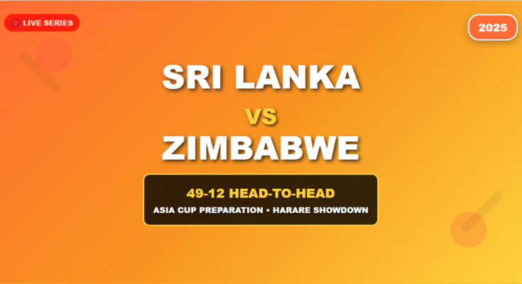 Sri Lanka vs Zimbabwe 2025 cricket series