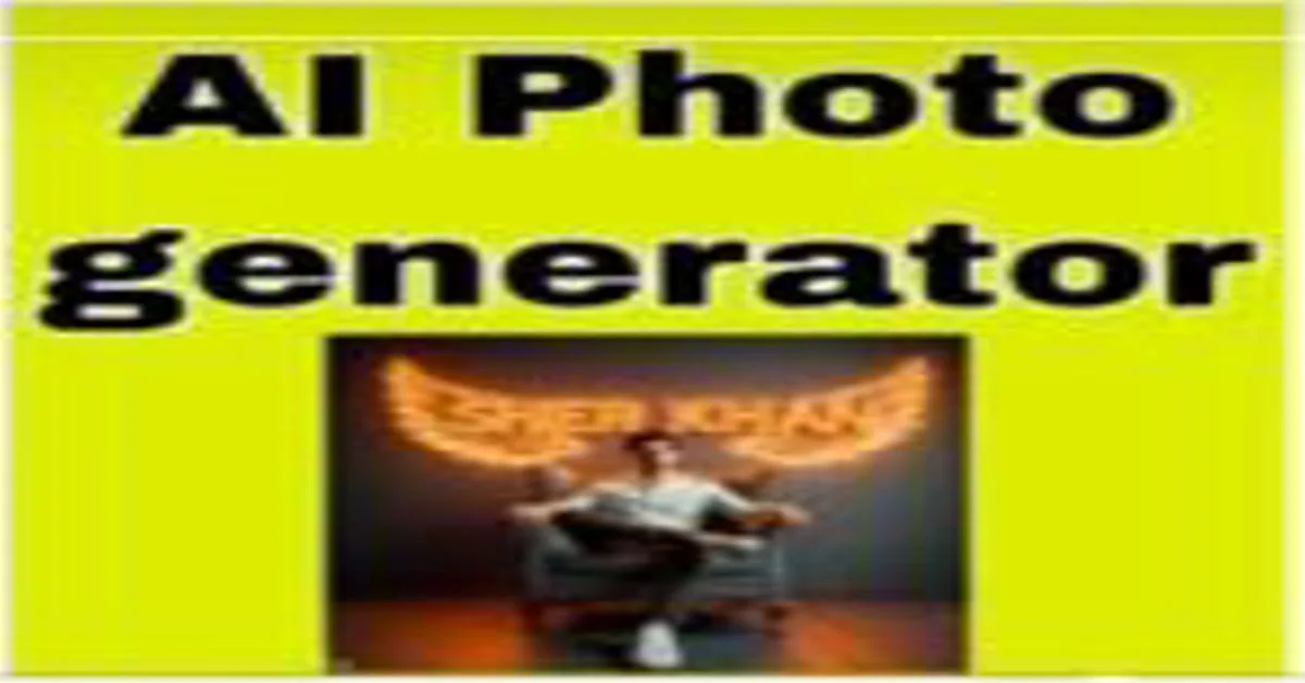AI Photo Creation — realistic generated portrait and marketing mockup showing text-to-image capabilities