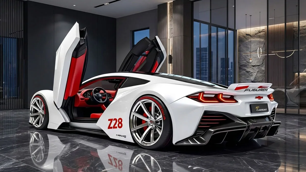 2026 Chevrolet Camaro Z28 high performance muscle car on track