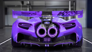 2026 Ford GT Mk IV track only supercar on circuit