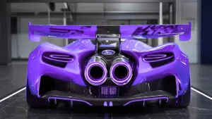 2026 Ford GT Mk IV track only supercar on circuit