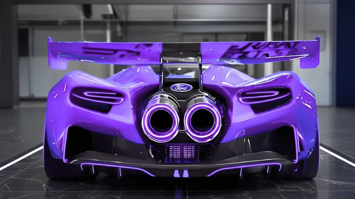 2026 Ford GT Mk IV track only supercar on circuit