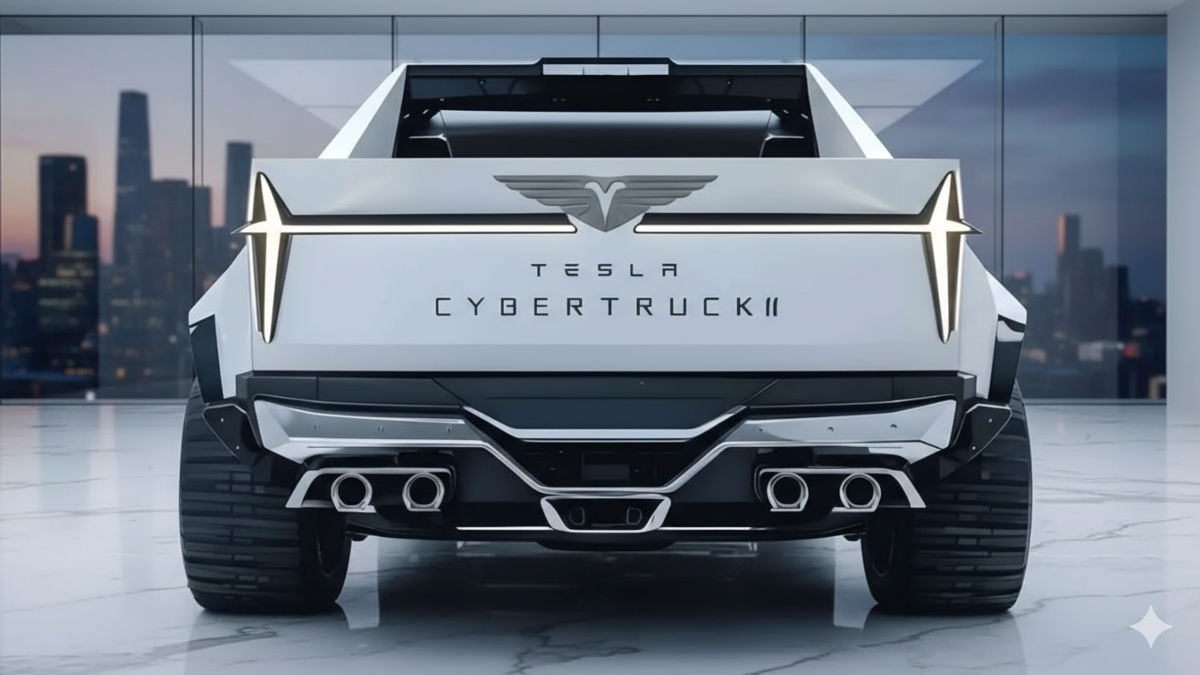 Innovative 2026 Tesla Cybertruck electric vehicle on the road