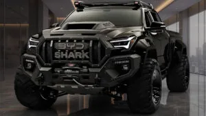 2027 BYD Shark hybrid pickup truck exterior view